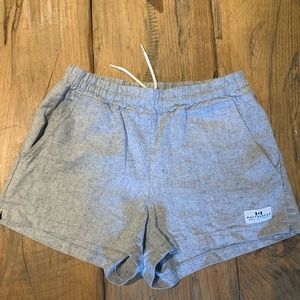 Muttonhead grey pull on track shorts